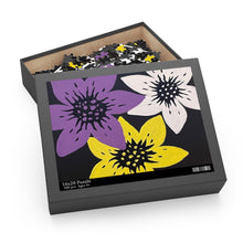 Load image into Gallery viewer, "Purple ,Yellow and White Flowers" Puzzle