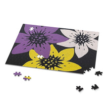 Load image into Gallery viewer, "Purple ,Yellow and White Flowers" Puzzle