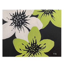 Load image into Gallery viewer, "Lime & White Flowers" Puzzle