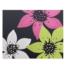 Load image into Gallery viewer, &quot;Pink ,Lime and White Flowers&quot; Puzzle
