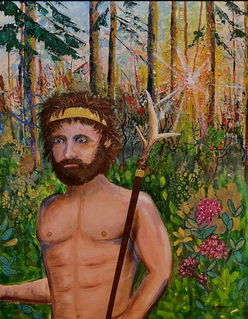 “Faunus”,  The Greek god of forests.