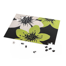 Load image into Gallery viewer, &quot;Lime &amp; White Flowers&quot; Puzzle
