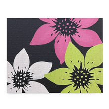 Load image into Gallery viewer, &quot;Pink ,Lime and White Flowers&quot; Puzzle
